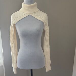 Windsor Cream Cable Knit Turtleneck Sweater